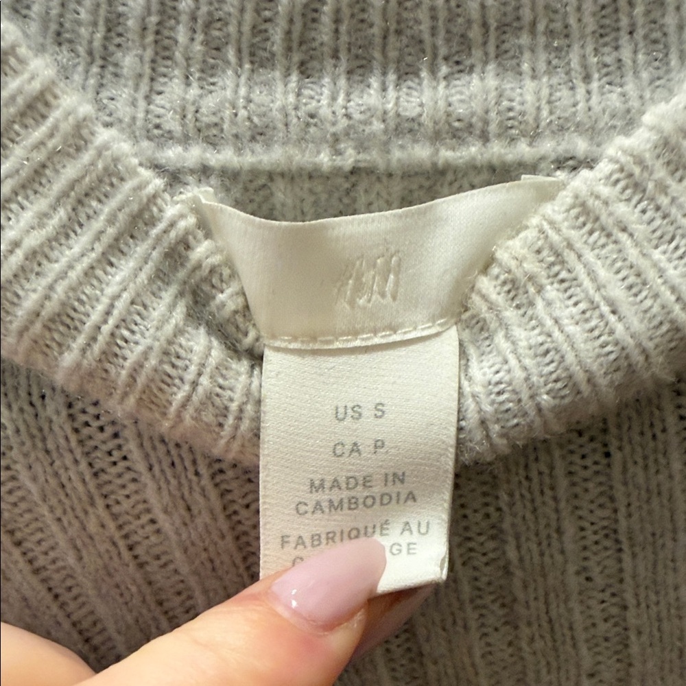H&M Cream Ribbed Sweater - Picture 4 of 4